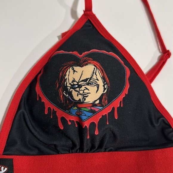 Chucky Gets Lucky Triangle Bralette EUC - Picture 5 of 8